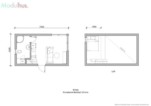 Minea 30kvm Planlösning