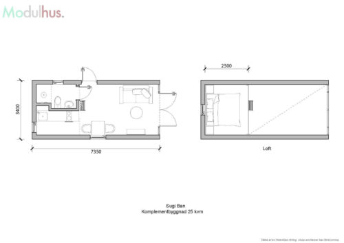 Villa Sugi Ban 25kvm Planlösning