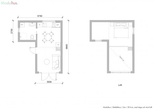 Zen 30 med stege och stort loft