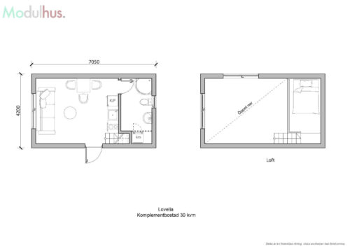 Villa Lovelia 30 kvm Planlösning